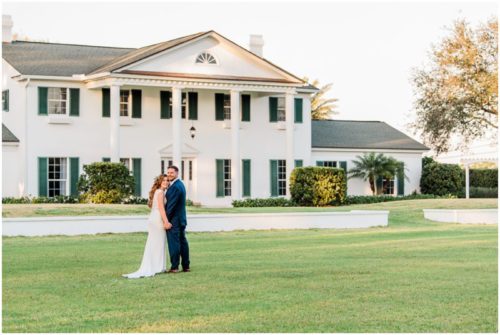 Bride and groom during Bellewood Plantation wedding, Vero Beach, Florida