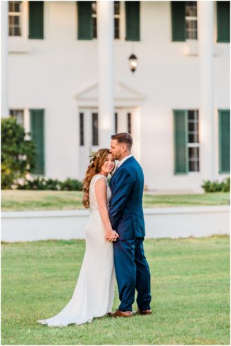 Bride and groom during Bellewood Plantation wedding, Vero Beach, Florida