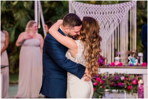 First dance during Bellewood Plantation wedding, Vero Beach, Florida