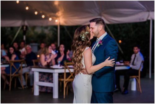 First dance during Bellewood Plantation wedding, Vero Beach, Florida