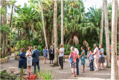 Celtic hand binding ceremony at Florida Tech Botanical Gardens Wedding