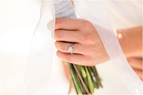 Ring through ribbons at Florida Tech Botanical Garden Wedding