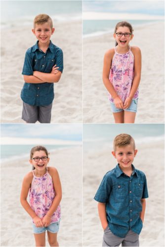 Kids in pink and blue Central Florida Family Photography