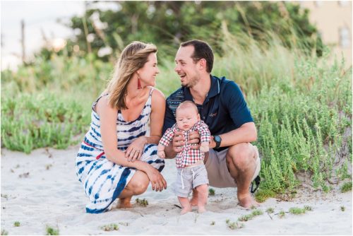 Family Photo Session with dunes in background