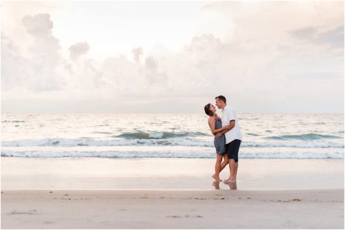 Couple at beach during Family Photo Session