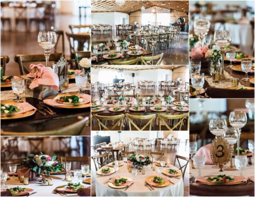 Reception details Up The Creek Farms Wedding Photography
