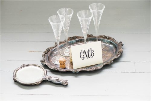 Champagne glasses Up The Creek Farms Wedding Photography