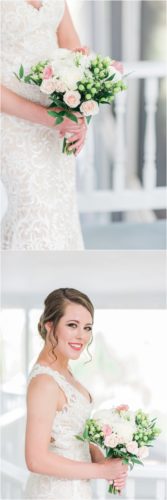 Bride on porch Up The Creek Farms Wedding Photography