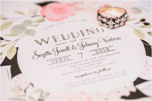 wedding invitation Grand Manor Wedding