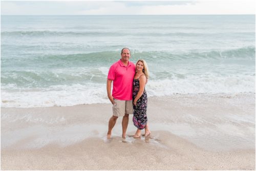 Just the grandparents by the water with Melbourne Beach Photographer Liz Cowie
