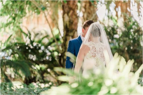 First look under the Oak Trees at Up the Creek Farms Melbourne Wedding Photographer