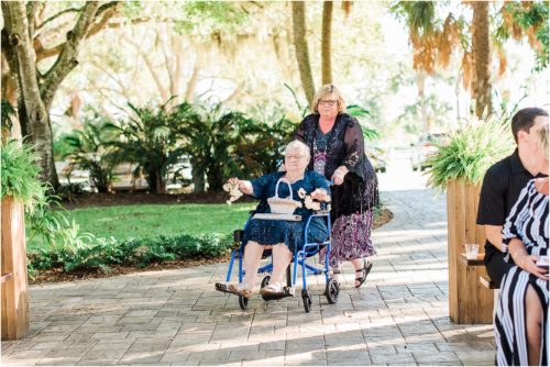 Grandmother as flower girl at Up the Creek Farms Melbourne Wedding Photographer