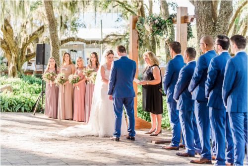 Wedding under the oak trees at Up the Creek Farms Melbourne Wedding Photographer