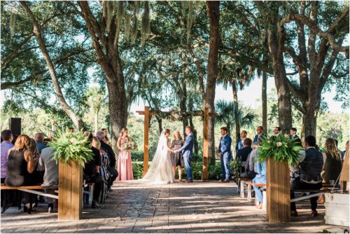 Wedding under the oak trees at Up the Creek Farms Melbourne Wedding Photographer