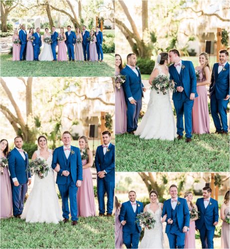 Wedding party laughing at Up the Creek Farms Melbourne Wedding Photographer