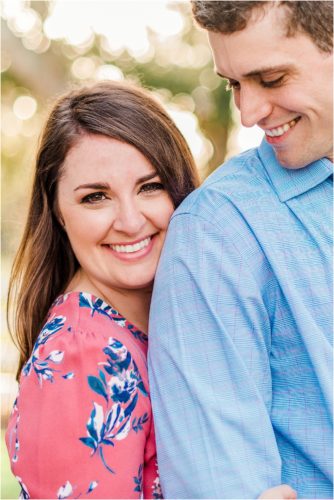 Bride to be during Up the Creek Farms Engagement photography