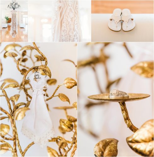 all the details with gold at Banyan Estate Wedding