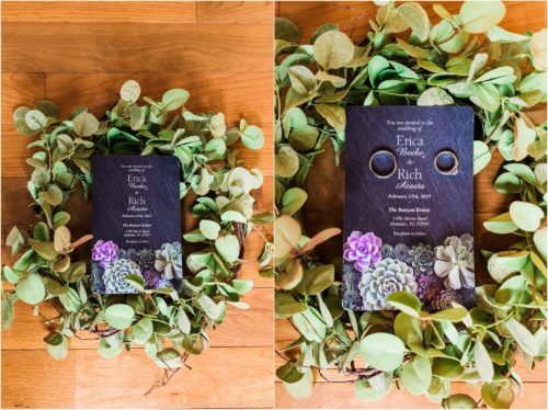 Invitation at Banyan Estate Wedding