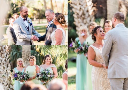 Outdoor wedding ceremony at Banyan Estate Wedding