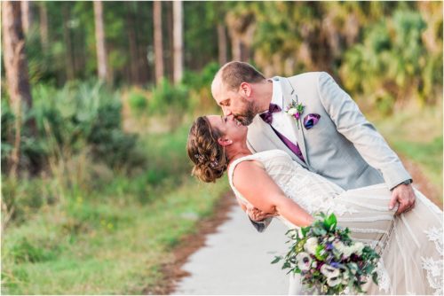 couple walking hand in hand at Banyan Estate Wedding