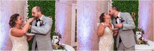 Cake cutting at Banyan Estate Wedding