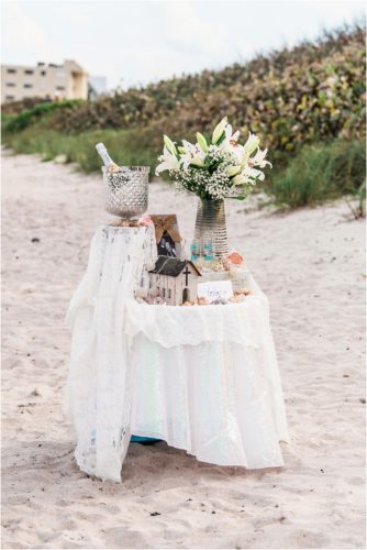 Table set up during Satellite Beach proposal