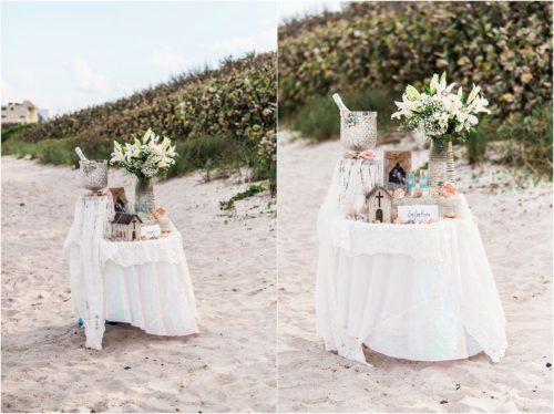 Table set up during Satellite Beach proposal