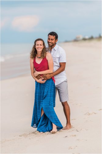 Couple laughing on Floridana Beach