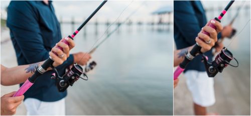 couples custom fishing poles
