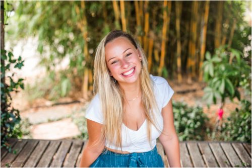 Senior photography at Rockledge Gardens