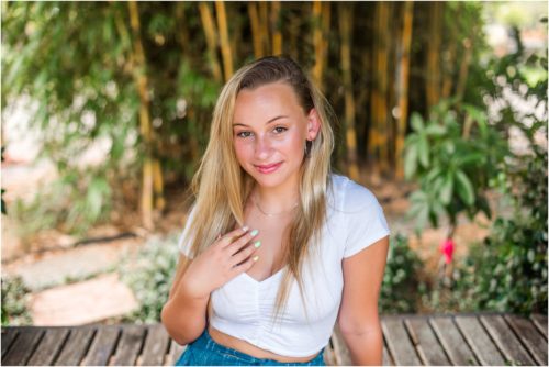 Senior photography at Rockledge Gardens