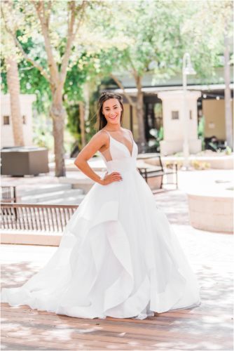 Bride in stunning Haley Paige Wedding Dress Melbourne Florida Wedding Photographer