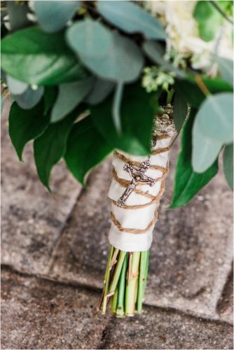 Charm on wedding bouquet
