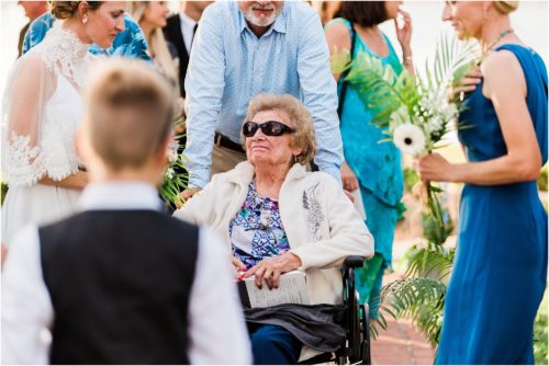 Grandmother wearing sunglasses at Field Manor wedding Grandparents in your wedding photography