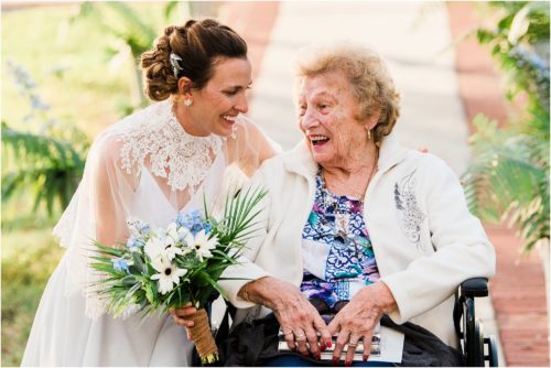 Bride and grandmother at Field Manor wedding Grandparents in your wedding photography