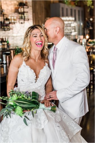 Bride and groom in 28 North