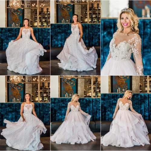 Bride inside 28 North in Haley Paige gown Melbourne Florida Wedding
