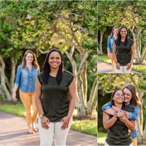 Couple on path at Riverside Park Vero Beach Vero Beach Engagement Photographer