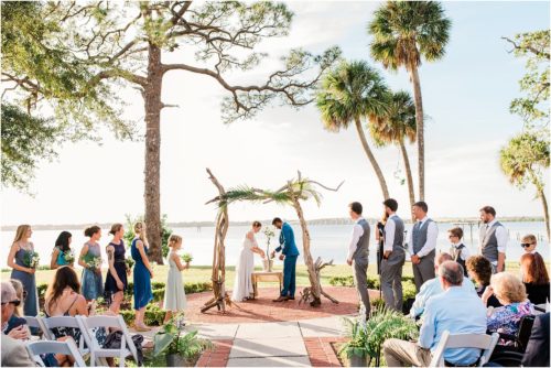 Unique Ceremony Ideas planting a tree at the Field Manor during wedding ceremony