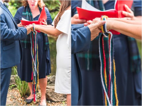 Unique Ceremony Ideas Handfasting ceremony at the Florida Tech Botanical Gardens