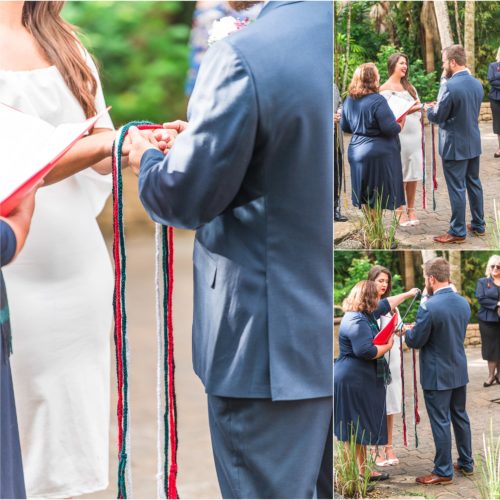 Unique Ceremony Ideas Handfasting ceremony at the Florida Tech Botanical Gardens