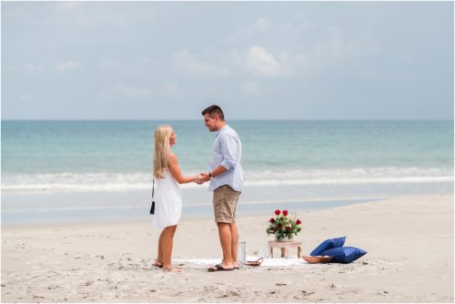 Getting ready to pop the question on Cocoa Beach