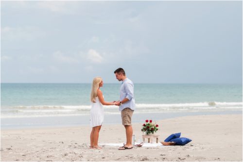 Getting ready to pop the question on Cocoa Beach