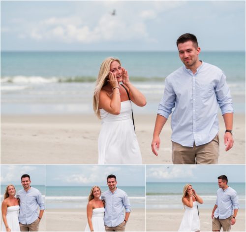 looking happy after Surprise Proposal