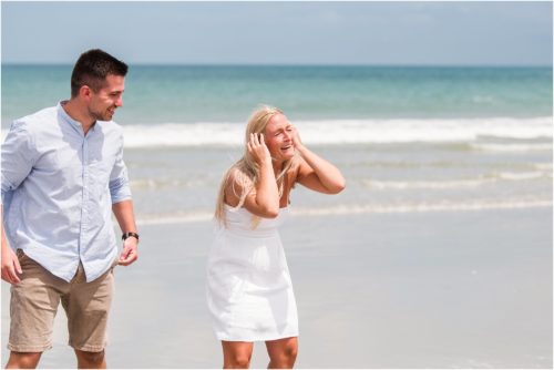 Seeing her mother after getting engaged on Cocoa Beach