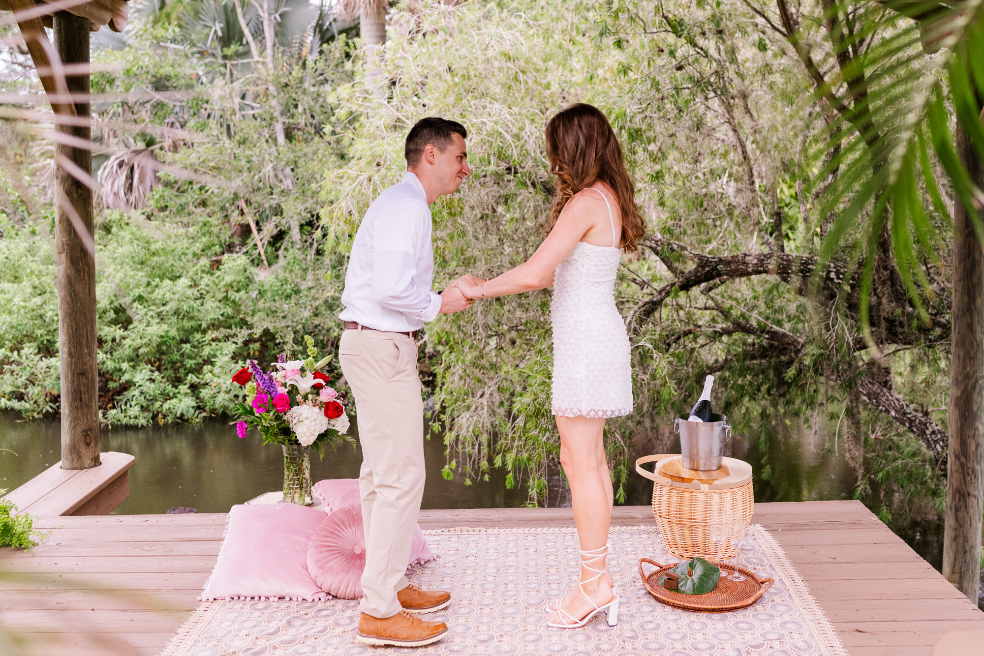 Man getting ready to propose