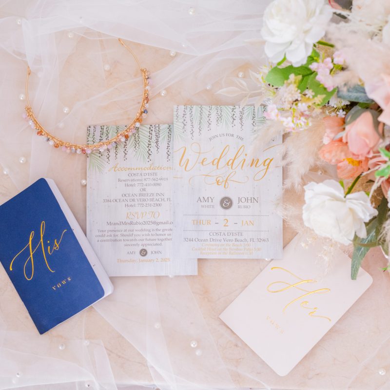 wedding invitation layflat