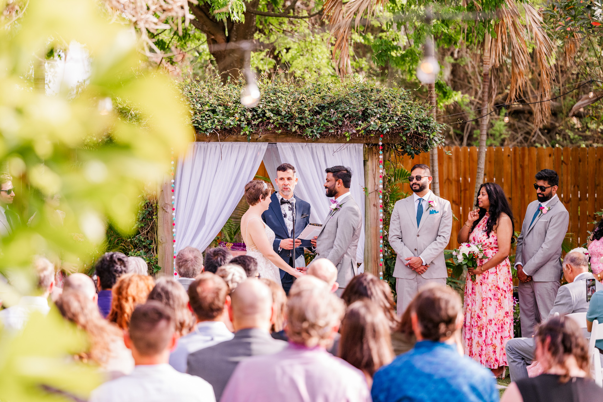 wedding ceremony at Rockledge Gardens