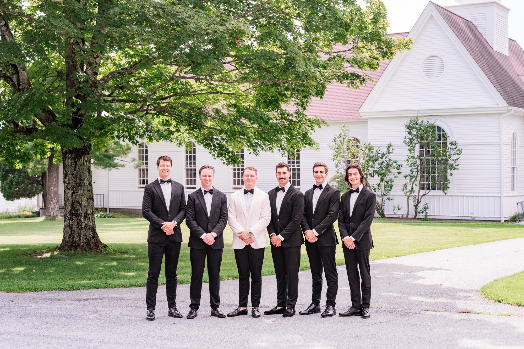Groomsmen formal at Pawling, NY wedding