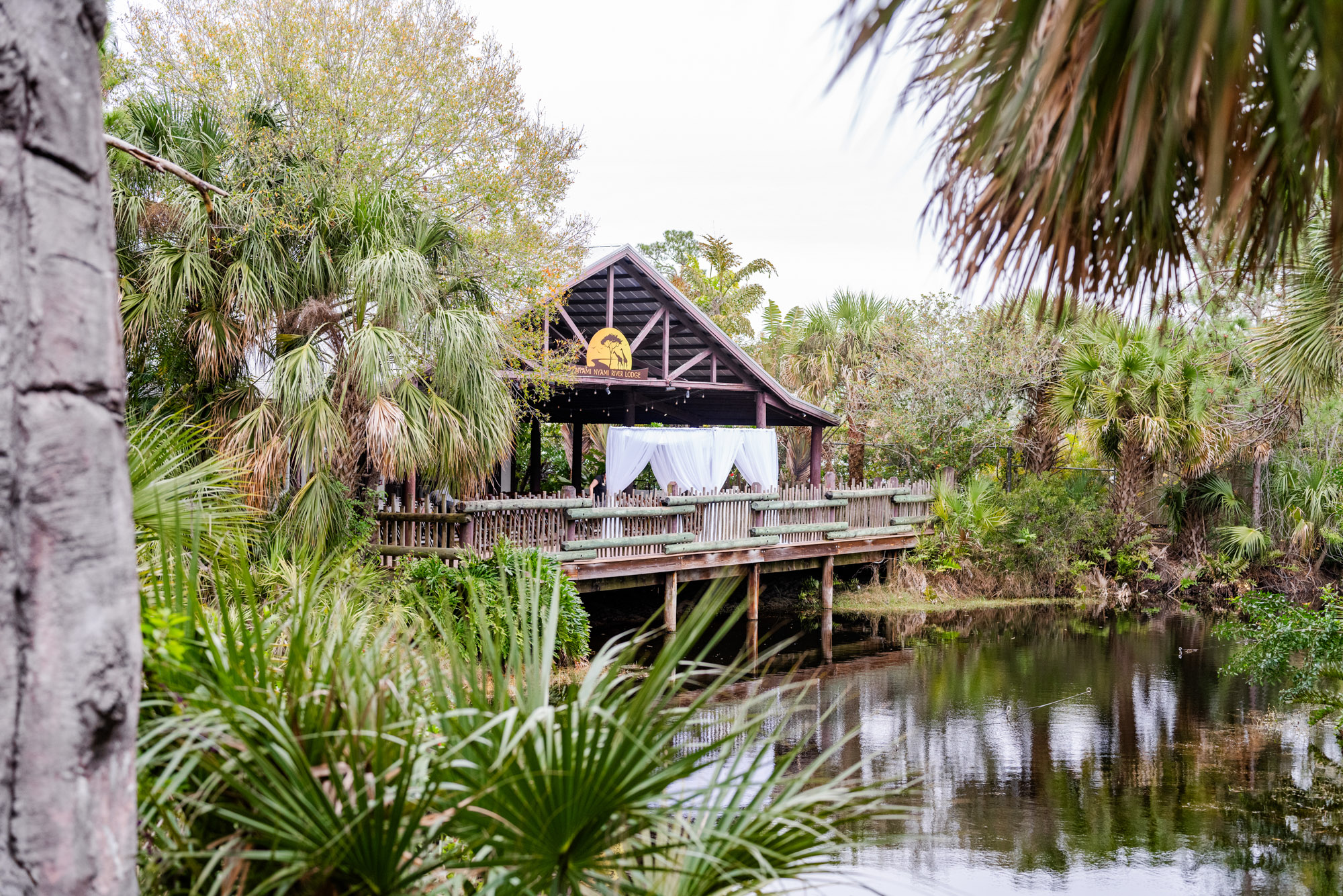 View of the ceremony area at the Brevard Zoo